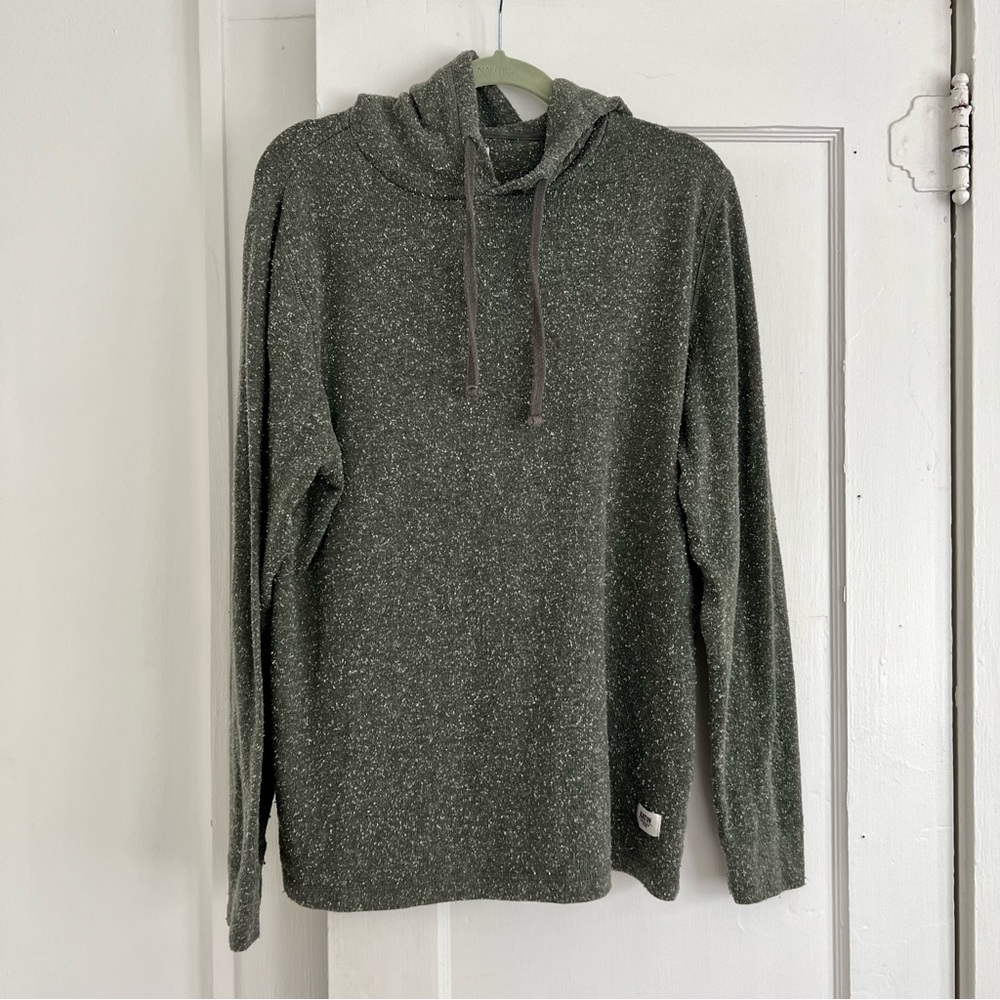 Men’s Katin sock hood pullover, olive green, sz M